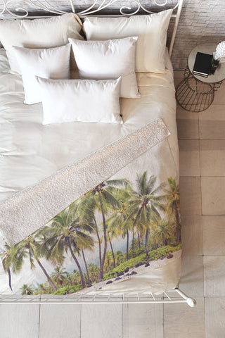 Bree Madden Hawaii Palm Fleece Throw Blanket