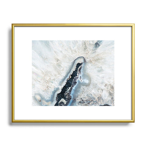 Bree Madden Ice Crystals Metal Framed Art Print