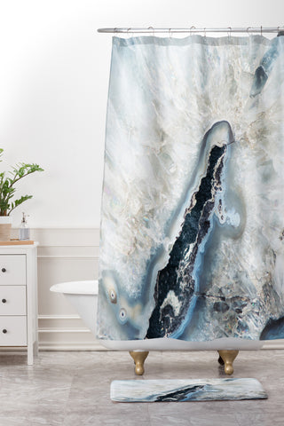 Bree Madden Ice Crystals Shower Curtain And Mat