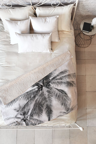 Bree Madden Island Palm Fleece Throw Blanket