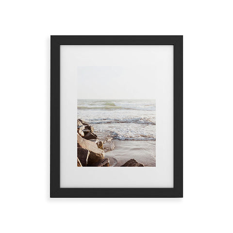 Bree Madden Jetty Waves Framed Art Print