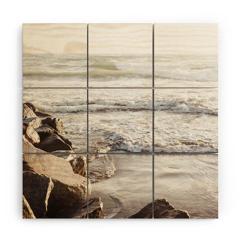 Bree Madden Jetty Waves Wood Wall Mural