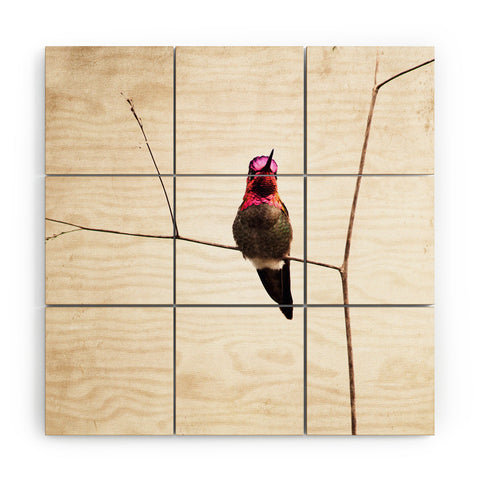 Bree Madden Little Hummingbird Wood Wall Mural
