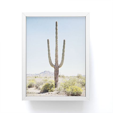 Bree Madden Lone Cactus Framed Mini Art Print