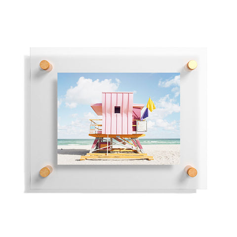 Bree Madden Miami Pink Floating Acrylic Print