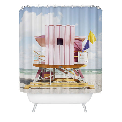 Bree Madden Miami Pink Shower Curtain