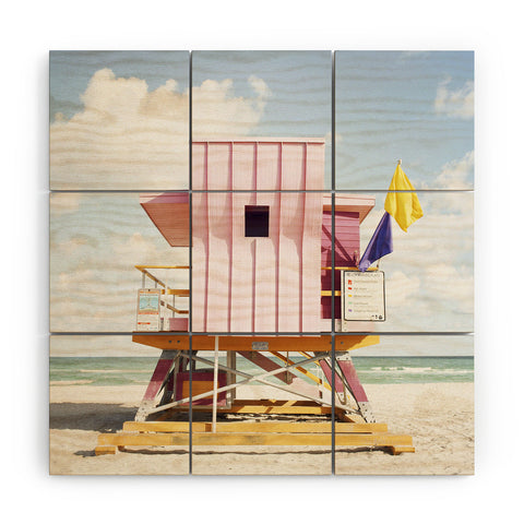 Bree Madden Miami Pink Wood Wall Mural