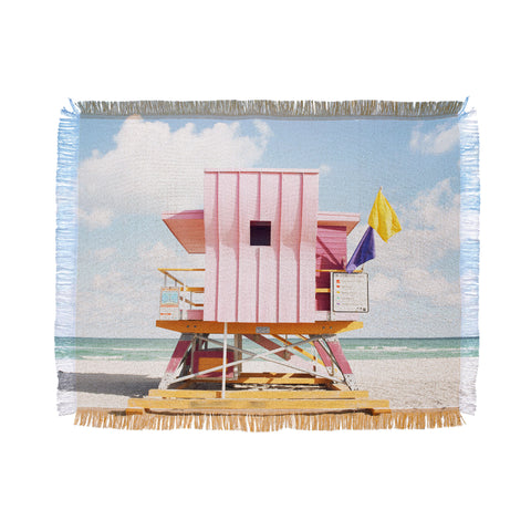Bree Madden Miami Pink Throw Blanket