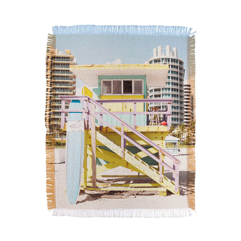 Bree Madden Miami Towers Throw Blanket