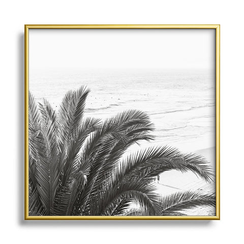 Bree Madden Ocean Palm Square Metal Framed Art Print