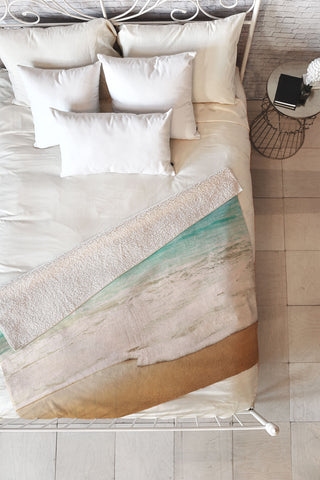 Bree Madden Ombre Beach Fleece Throw Blanket