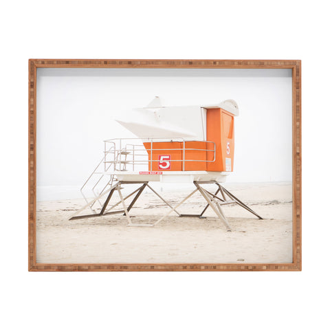 Bree Madden Orange Beach Tower Rectangular Tray