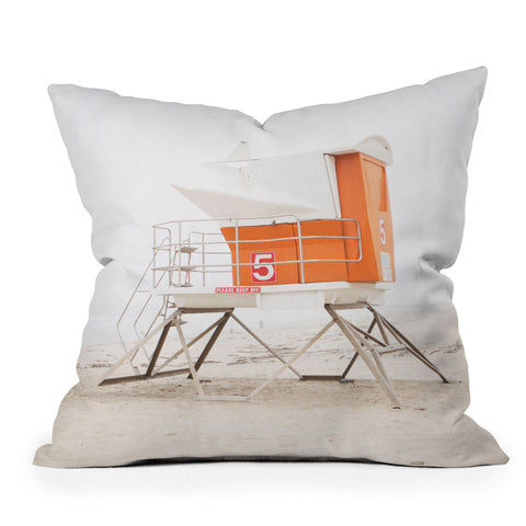 Bree Madden Orange Beach Tower Throw Pillow