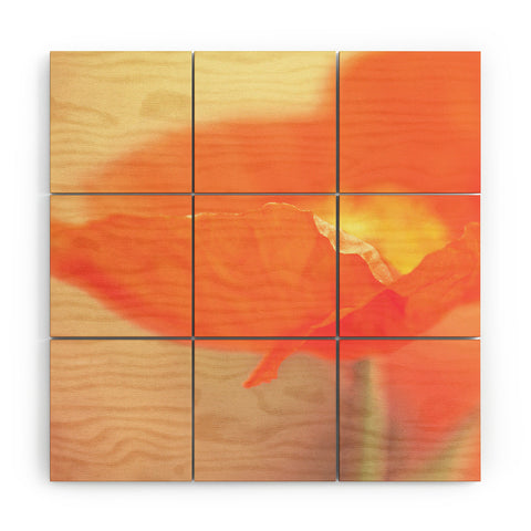 Bree Madden Orange Bloom Wood Wall Mural