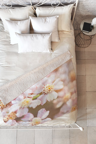 Bree Madden Pale Bloom Fleece Throw Blanket