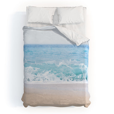 Bree Madden Pale Blue Sea Duvet Cover