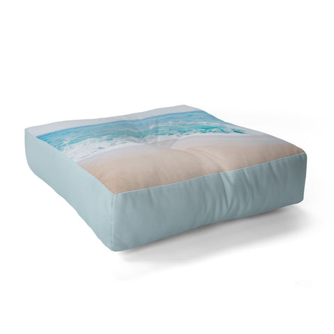 Bree Madden Pale Blue Sea Floor Pillow Square
