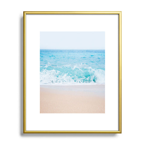 Bree Madden Pale Blue Sea Metal Framed Art Print
