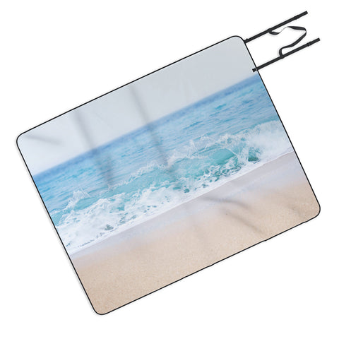 Bree Madden Pale Blue Sea Picnic Blanket