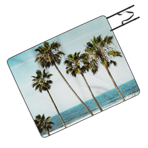 Bree Madden Palm Ocean Picnic Blanket