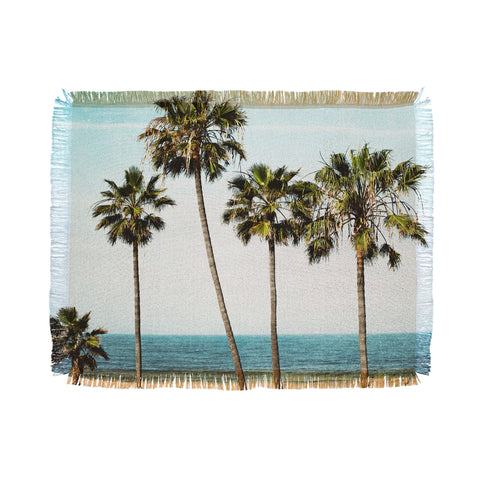 Bree Madden Palm Ocean Throw Blanket