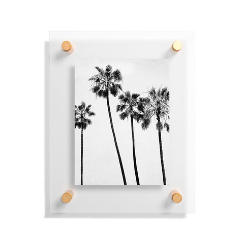 Bree Madden Palm Trees BW Floating Acrylic Print