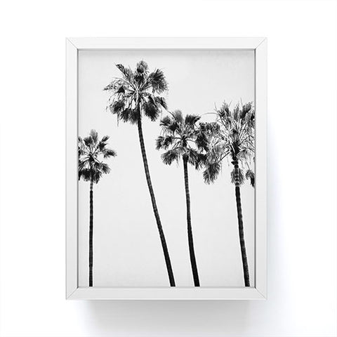 Bree Madden Palm Trees BW Framed Mini Art Print