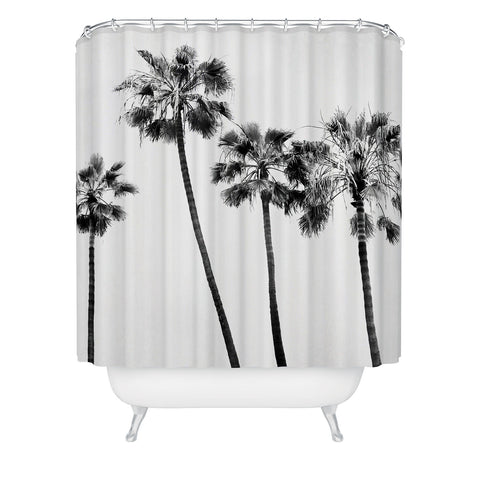 Bree Madden Palm Trees BW Shower Curtain