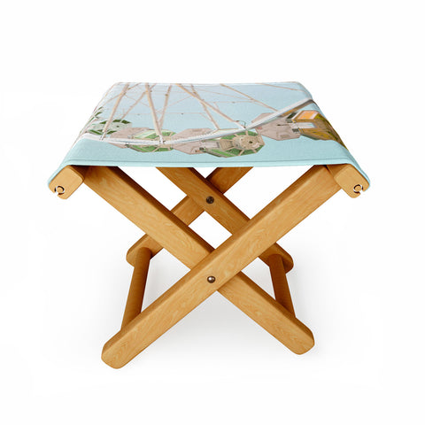 Bree Madden Pastel Ferris Wheel Folding Stool