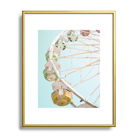 Bree Madden Pastel Ferris Wheel Metal Framed Art Print