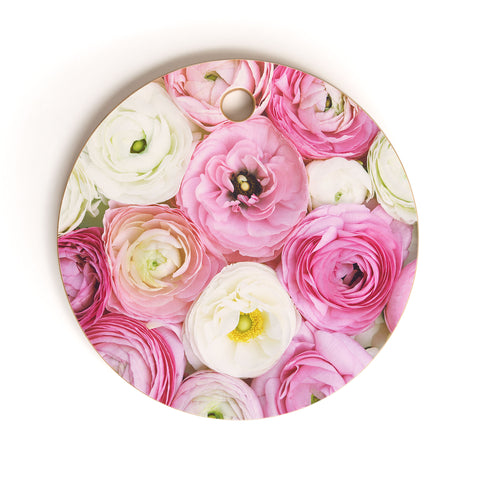 Bree Madden Pastel Floral Cutting Board Round