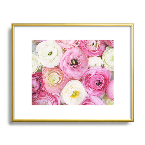 Bree Madden Pastel Floral Metal Framed Art Print