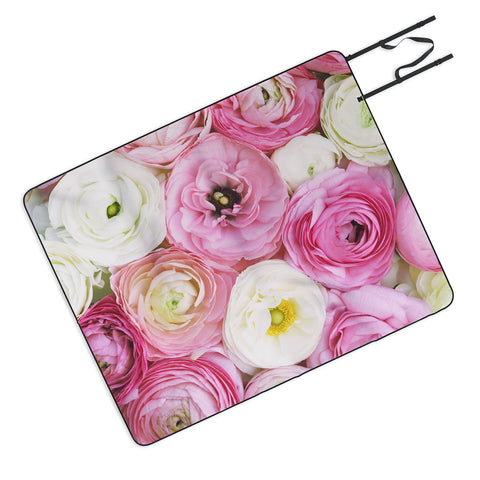 Bree Madden Pastel Floral Picnic Blanket