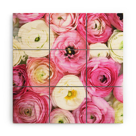 Bree Madden Pastel Floral Wood Wall Mural