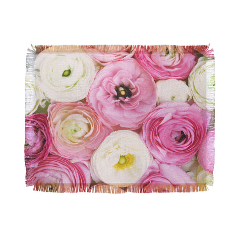 Bree Madden Pastel Floral Throw Blanket