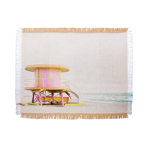 Bree Madden Pink Miami Throw Blanket