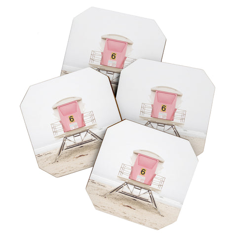 Bree Madden Pink Tower 6 Coaster Set
