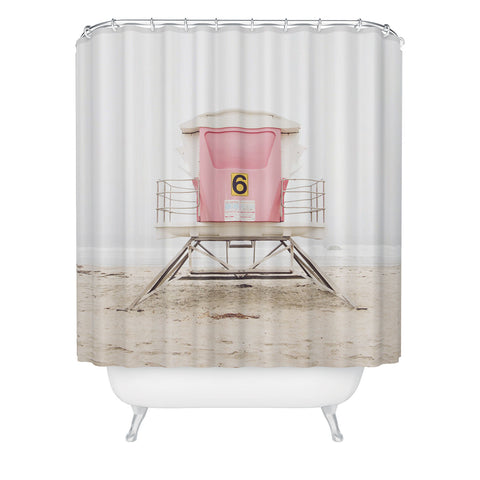 Bree Madden Pink Tower 6 Shower Curtain