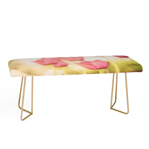 Bree Madden Pink Tulips Bench