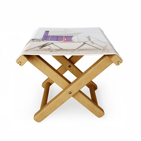 Bree Madden Purple Tower Folding Stool