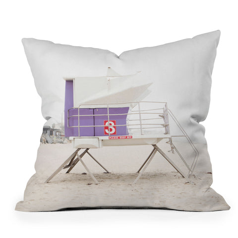 Bree Madden Purple Tower Throw Pillow