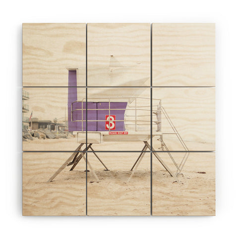 Bree Madden Purple Tower Wood Wall Mural