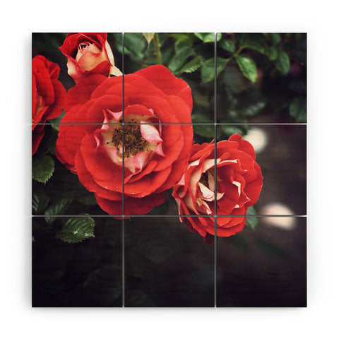 Bree Madden Red Romance Wood Wall Mural