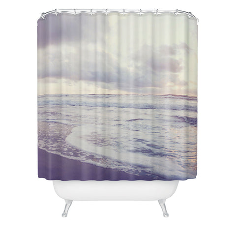 Bree Madden Retro Sunset Shower Curtain