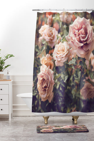 Bree Madden Rose Shower Curtain And Mat