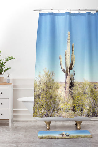 Bree Madden Saguaro Shower Curtain And Mat