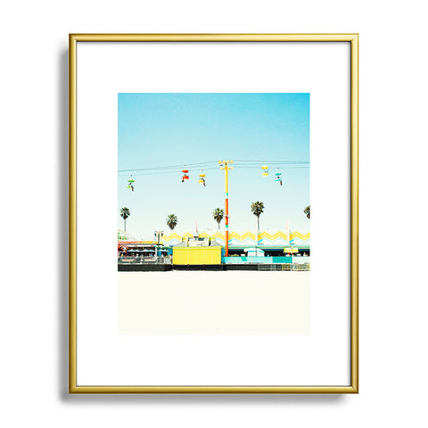 Bree Madden Santa Cruz Beach Metal Framed Art Print