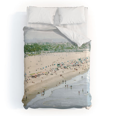 Bree Madden Santa Monica Beach Duvet Cover