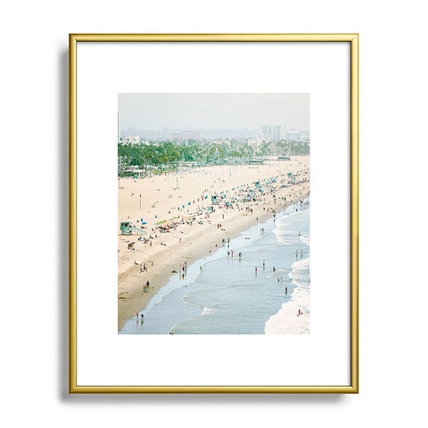 Bree Madden Santa Monica Beach Metal Framed Art Print