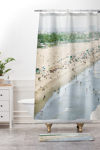 Bree Madden Santa Monica Beach Shower Curtain And Mat